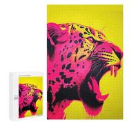 Puzzles for Adults 1000 PCS Red And Yellow Jaguar Jigsaws for Adults Relaxing Games Enhance Memory Unique Birthday And Xmas Gifts 1000 PCS
