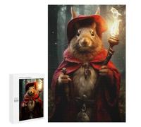 Puzzles for Adults 1000 PCS Red Squirrel Wizard Jigsaws for Adults Relaxing Games Enhance Memory Unique Birthday And Xmas Gifts 1000 PCS