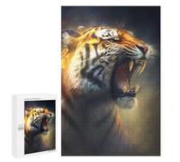 Puzzles for Adults 1000 PCS Roaring Tiger Portrait-1 Jigsaw for Adults Relaxing Games Analysis And Logic Unique Birthday And Xmas Gifts 1000 PCS