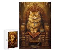 Puzzles for Adults 1000 PCS Royal Cat Throne Decor-2 Puzzles for Teenagers Staycation Kill Time Help The Brain Exercise Unique Birthday And Xmas Gifts 1000 PCS