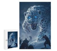Puzzles for Adults 1000 PCS Snow Leopard Attack Jigsaw for Adults Relaxing Games Analysis And Logic Unique Birthday And Xmas Gifts 1000 PCS