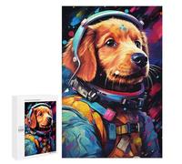 Puzzles for Adults 1000 PCS Space Dog Explorer-80 Puzzles for Teenagers Staycation Kill Time Help The Brain Exercise Unique Birthday And Xmas Gifts 1000 PCS