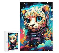 Puzzles for Adults 1000 PCS Space Leopard Adventure Puzzles for Teenagers Staycation Kill Time Help The Brain Exercise Unique Birthday And Xmas Gifts 1000 PCS