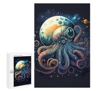 Puzzles for Adults 1000 PCS Space Octopus Adventure Puzzles for Adults Family Games Stress Reliever Unique Birthday And Xmas Gifts 1000 PCS