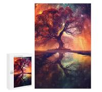 Puzzles for Adults 1000 PCS Spiritual Space Tree Jigsaws for Adults Relaxing Games Enhance Memory Unique Birthday And Xmas Gifts 1000 PCS