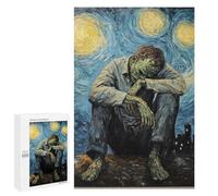 Puzzles for Adults 1000 PCS Starry Night Loneliness Jigsaw for Adults Relaxing Games Analysis And Logic Unique Birthday And Xmas Gifts 1000 PCS
