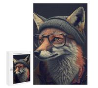 Puzzles for Adults 1000 PCS Stylish Fox Portrait Puzzle for Adults Family Games Hand Speed Race Unique Birthday And Xmas Gifts 1000 PCS