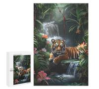 Puzzles for Adults 1000 PCS Tigers Jungle Repose Jigsaw for Adults Relaxing Games Analysis And Logic Unique Birthday And Xmas Gifts 1000 PCS