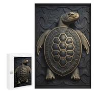 Puzzles for Adults 1000 PCS Turtle Gold Decor Jigsaw Puzzles for Teenagerss Stress Reliever Educational Challenge Christmas Birthday Gifts 1000 PCS