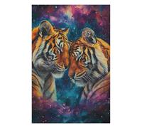 Puzzles for Adults 1000 PCS Two Tigers In Love Jigsaws for Adults Hands-on Game Precision Cutting Fun at Home Activities, 1000 PCS