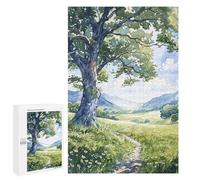 Puzzles for Adults 1000 PCS Verdant Valley Path Jigsaw for Adults Relaxing Games Analysis And Logic Unique Birthday And Xmas Gifts 1000 PCS