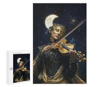 Puzzles for Adults 1000 PCS Violinist Under The Moon Jigsaw for Adults Relaxing Games Analysis And Logic Unique Birthday And Xmas Gifts 1000 PCS