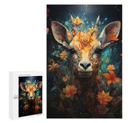 Puzzles for Adults 1000 PCS Whimsical Deer Portrait Puzzles for Adults Hands-on Game But Fun And Humorous Christmas Birthday Gifts 1000 PCS