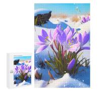 Puzzles for Adults 1000 PCS Winter Flower Bloom Jigsaw for Teenagerss Pattern Assembly Parent-child Interaction Beautiful Design Game 1000 PCS