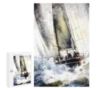 Puzzles for Adults 1000 PCS Yacht Racing Sport Jigsaw for Adults Relaxing Games Analysis And Logic Unique Birthday And Xmas Gifts 1000 PCS