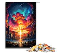 Puzzles for Adults 1000 Piece A City on A Strange And Psychedelic Planet Jigsaw Birthday Present Gifts for And Teenager Age 14 Years Up 1000 PCS(75x50cm)