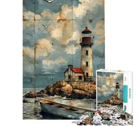 Puzzles for Adults 1000 Piece A Weathered Lighthouse Help The Brain Exercise But Fun And Humorous Toy Wall Decor for And from 14 Years And over (50x75cm)