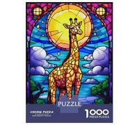 Puzzles for Adults 1000 Piece Abstract Giraffe Colorful Jigsaw for Adults Relax Games Difficult Hard Unique Birthday And Xmas Gifts 70x50cm/1000pcs