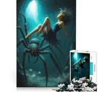 Puzzles for Adults 1000 Piece Alice, Spider, And Skulls in Cave, Impossible Game, Staycation Kill Time, Unique Gifts for Birthday And Christmas 38x52cm