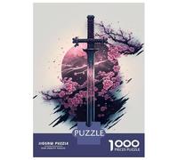 Puzzles for Adults 1000 Piece Ancient Katana Jigsaw for Adults Relax Games Difficult Hard Unique Birthday And Xmas Gifts 52x38cm/1000pcs