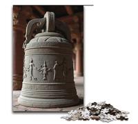 Puzzles for Adults 1000 Piece Ancient Temple Bell Pattern Assembly Help The Brain Exercise Addictive Toys to Cultivate Patience 1000 PCS(38x26cm)