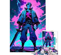 Puzzles for Adults 1000 Piece Anime Boy Holding Big Sword Help The Brain Exercise But Fun And Humorous Toy Wall Decor for And from 14 Years And over (38x52cm)