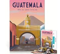 Puzzles for Adults 1000 Piece Antigua Guatemala Precise Cut Art Brain Skill Play Relax Play Time Christmas Art Gift (50x75cm)