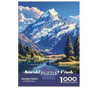 Puzzles for Adults 1000 Piece AorakiMount Cook, New Zealand Jigsaw Brain Teaser Game Presents for Women Unique Birthday And Xmas Gifts 52x38cm/1000pcs