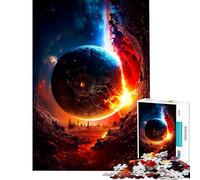 Puzzles for Adults 1000 Piece Apocalyptic Planet Help The Brain Exercise Analysis And Logic Hands-on Game for And from 14 Years And over (38x26cm)