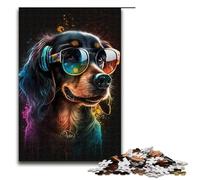 Puzzles for Adults 1000 Piece Art Colourful Dogs Jigsaw Puzzle Home Educational Games DIY Toys Great Gift for Games 1000PCS(75x50cm)