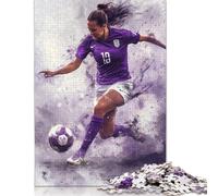 Puzzles for Adults 1000 Piece Art Plays Football Creative Wooden Puzzles-Puzzle Hands-on Game Jigsaw-Family Decoration 1000pcs (75x50cm)