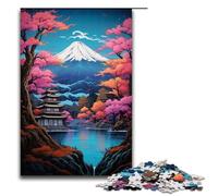 Puzzles for Adults 1000 Piece Asian Style Mountain Pattern Assembly Help The Brain Exercise Addictive Toys to Cultivate Patience 1000 PCS(75x50cm)
