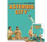 Puzzles for Adults 1000 Piece Asteroid City Movie Poster Clean Fit Decor Mental Challenge Toy Cozy Time Play Birthday Art Gift (38x26cm)