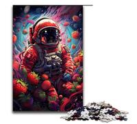 Puzzles for Adults 1000 Piece Astronaut Among Flowers Toy Intellectual Game Is Ideal As A Gift for The Whole Family 75x50cm