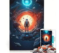 Puzzles for Adults 1000 Piece Astronaut And The Unknown, DIY Toys, Challenging To Complete, Artists Collection, Fine Art 50x75cm