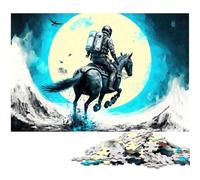 Puzzles for Adults 1000 Piece Astronaut Horse Jigsaw Puzzles for Adults Paper Jigsaw Great Gifts for Christmas 1000 PCS(38x26cm)
