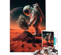 Puzzles for Adults 1000 Piece Astronaut in Space of Tree Help The Brain Exercise Analysis And Logic Hands-on Game for And from 14 Years And over (50x75cm)