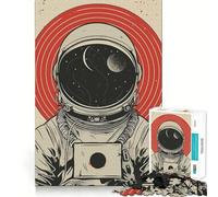 Puzzles for Adults 1000 Piece Astronaut of The Universe Clean Fit Decor Mental Challenge Toy Cozy Time Play Birthday Art Gift (38x26cm)