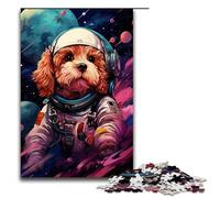 Puzzles for Adults 1000 Piece Astronaut Poodle Baby by SplattersLots of Thick Color Jigsaw Puzzle Home Educational Games DIY Toys Great Gift for Games 75x50cm