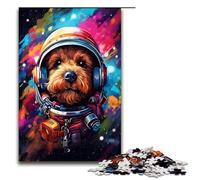 Puzzles for Adults 1000 Piece Astronaut Poodle Baby by SplattersLots of Thick Color Puzzles Game Toys Funny 75x50cm