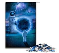 Puzzles for Adults 1000 Piece Astronaut Toy Intellectual Game Is Ideal As A Gift for The Whole Family 75x50cm