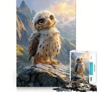 Puzzles for Adults 1000 Piece Baby Hawk Mountain View Precise Cut Art Brain Skill Play Relax Play Time Christmas Art Gift (38x26cm)