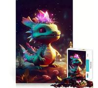 Puzzles for Adults 1000 Piece Baby Space Dragon Precise Cut Art Brain Skill Play Relax Play Time Christmas Art Gift (38x52cm)
