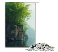 Puzzles for Adults 1000 Piece Bamboo on The Cliff Jigsaw Puzzle Home Educational Games DIY Toys Great Gift for Games 1000 PCS(38x26cm)