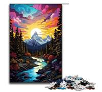 Puzzles for Adults 1000 Piece Banff_National_Park Jigsaw Birthday Present, Gifts for And Teenager Age 14 Years Up 1000 PCS(75x50cm)