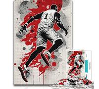 Puzzles for Adults 1000 Piece Basketball Player in Action Art Toy Intellectual Game Analysis And Logic Gift Birthday (50x75cm)