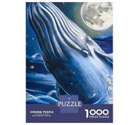 Puzzles for Adults 1000 Piece Beautiful Whimsical Whale Jigsaw for Adults Relax Games Difficult Hard Unique Birthday And Xmas Gifts 38x26cm/1000pcs