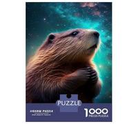 Puzzles for Adults 1000 Piece Beaver Galaxy Jigsaw for Adults Relax Games Difficult Hard Unique Birthday And Xmas Gifts 70x50cm/1000pcs