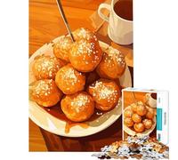 Puzzles for Adults 1000 Piece Beignets with Coffee Still Life Help The Brain Exercise But Fun And Humorous Toy Wall Decor for And from 14 Years And over (50x75cm)