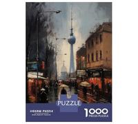 Puzzles for Adults 1000 Piece Berlin Germany Charm Puzzle for Adults Brain Teaser Game Home Decoration Christmas Birthday Gifts 52x38cm/1000pcs